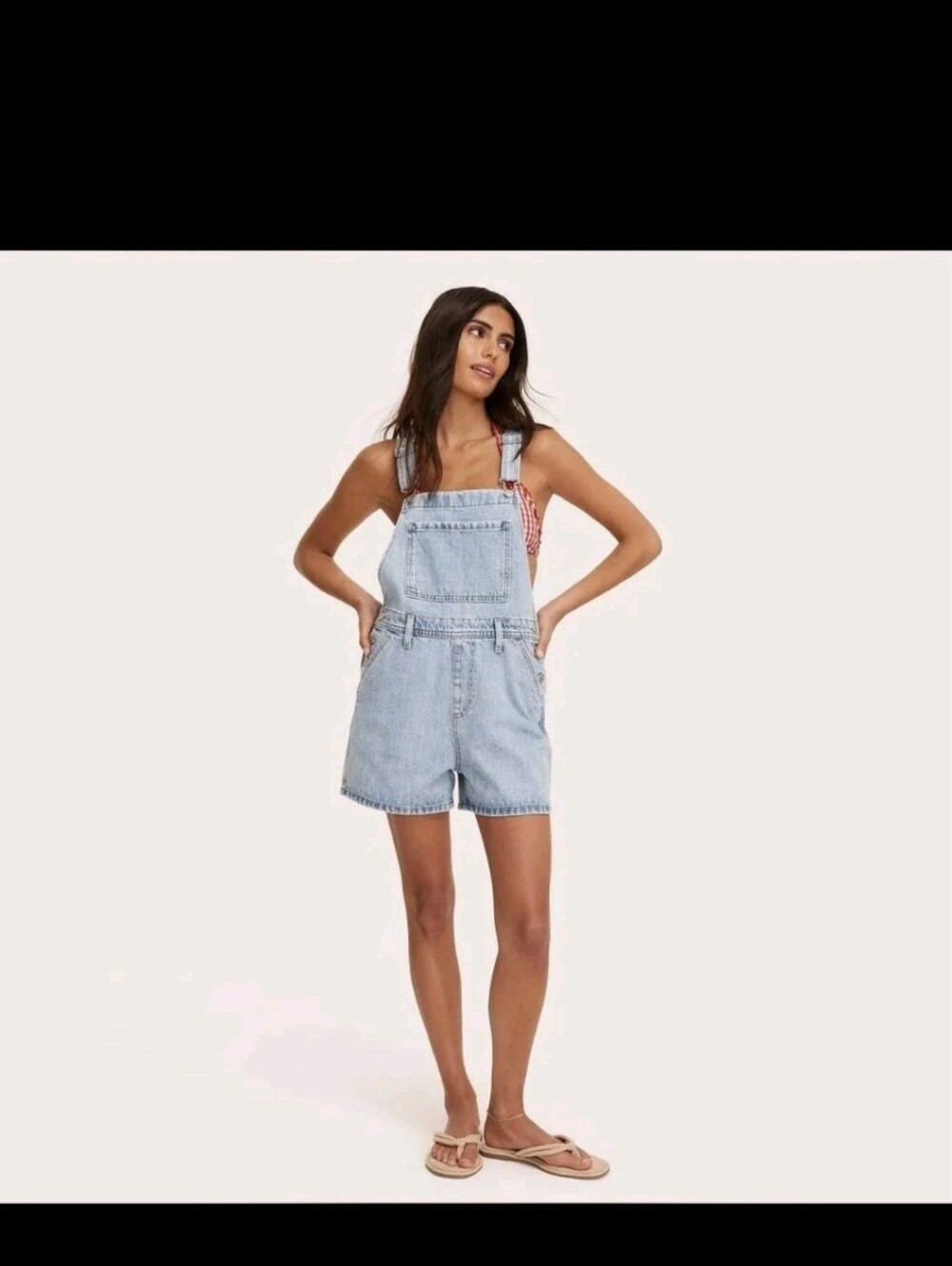 Parke x Target Women’s Denim Shortalls Light Wash Size 4 Small Overalls